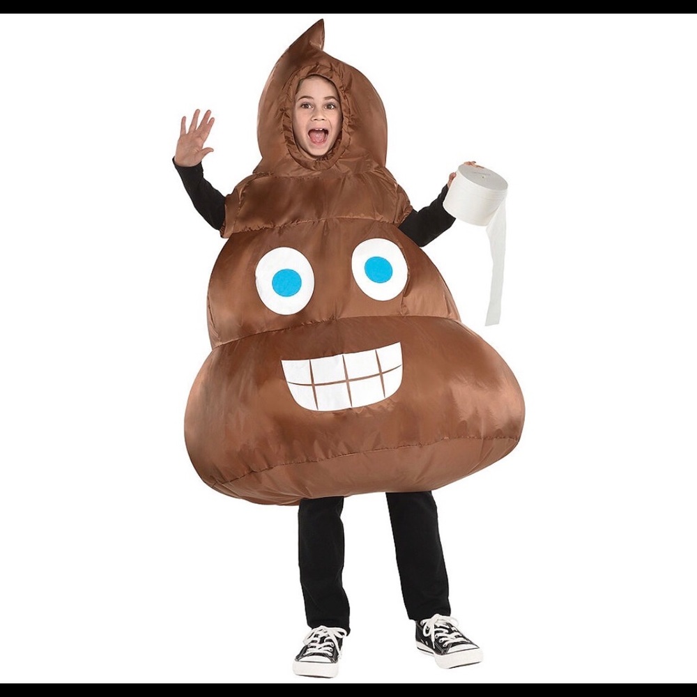 Inflatable Poop Emoji Costume